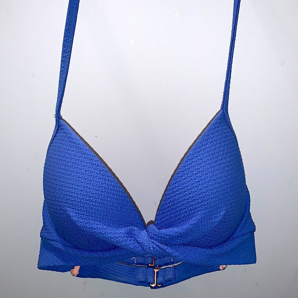 Blue padded push-up bikini top-women’s 34B                    ~Brand:Shade&Shore